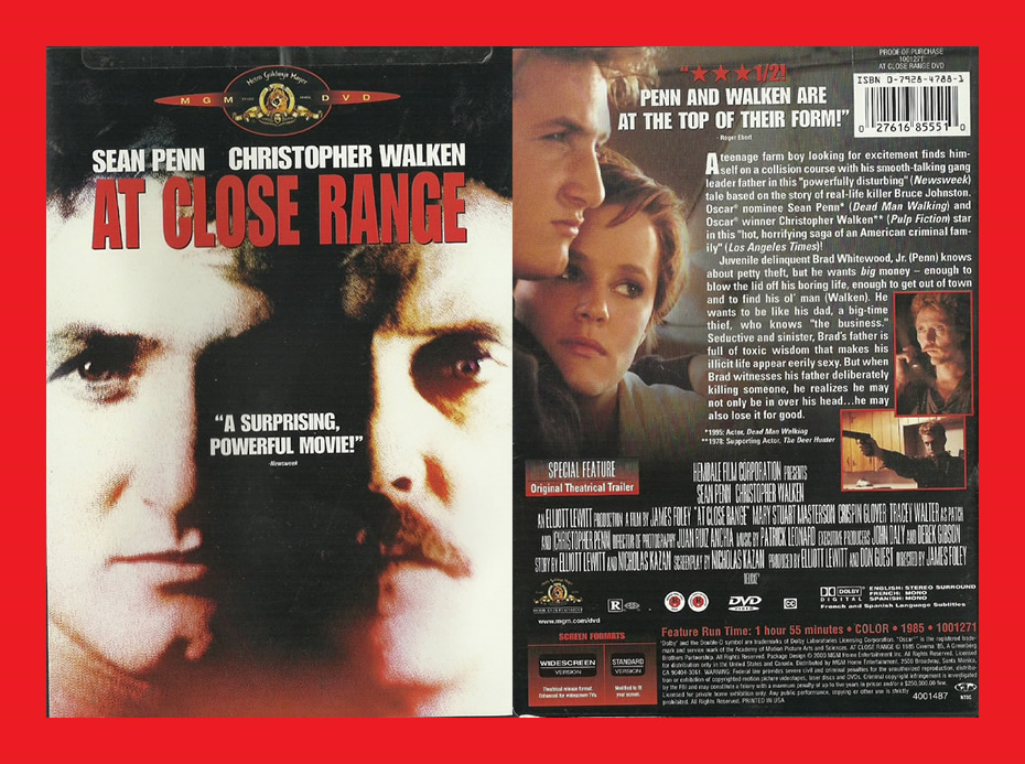 Movies SALE! RARE DVD AT CLOSE RANGE REGION 1 EDITION for sale in